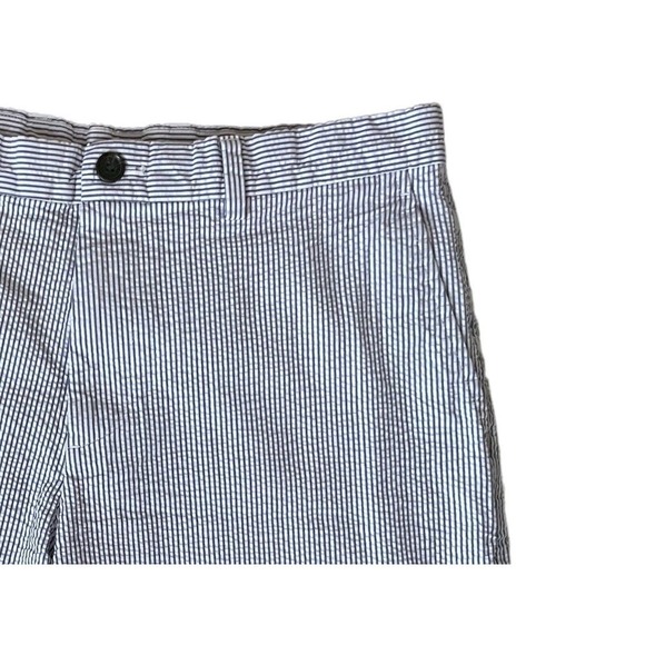 Brooks Brothers Seersucker Striped Blue Shorts Men's Size 34 Cotton - Picture 3 of 7